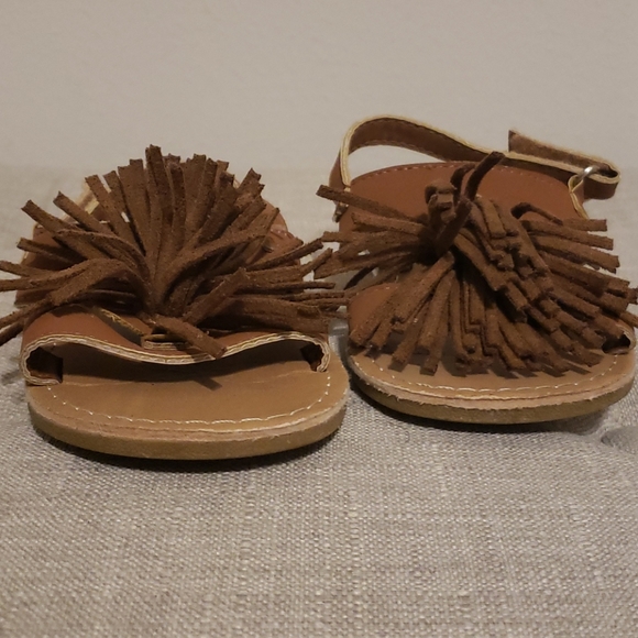 Brown Sandals- Toddler Girl Size 7 - Picture 4 of 4
